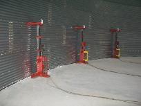 Bainter grain bin erection Jacks